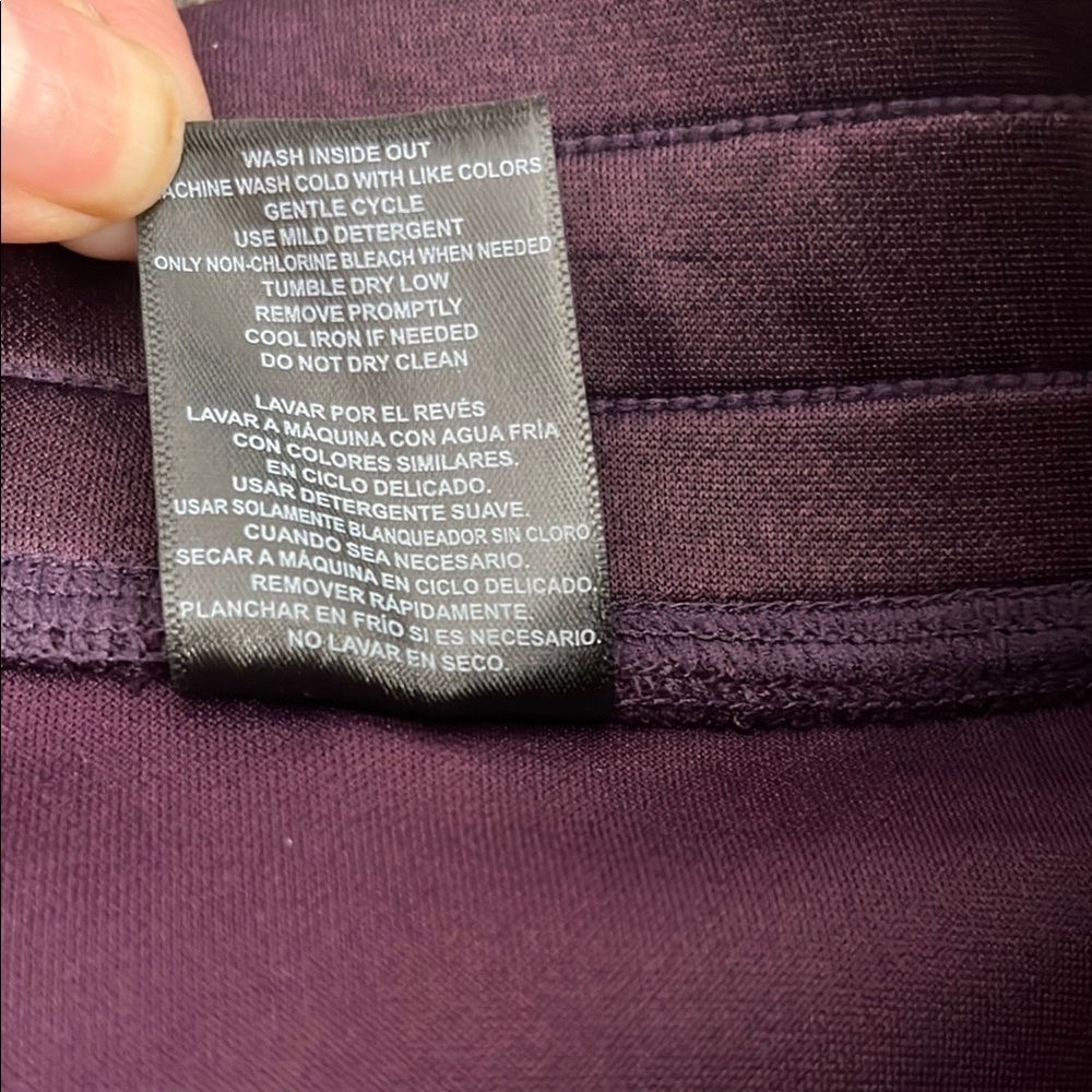 32 Degrees Purple Track Pants with Elastic Waistband - Picture 8 of 9